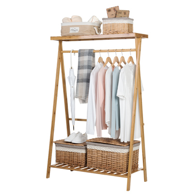 歐式落地實木衣帽架 臥室與客廳的多功能實用之選